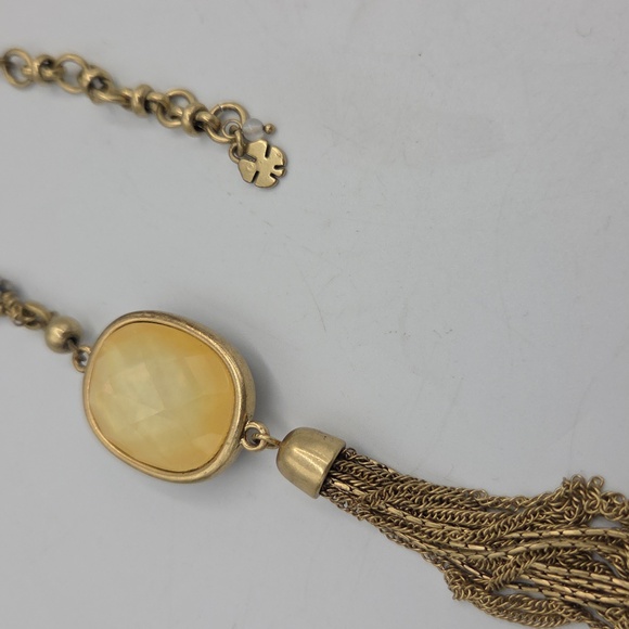 Lucky Brand Reversible Pendant Necklace w/Tassles - Picture 4 of 5